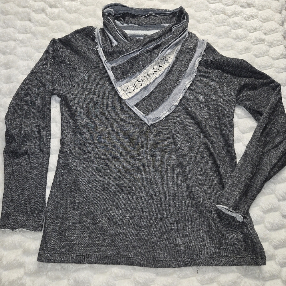 Maurices Charcoal Cowl Neck Sweater